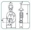 Imagen de GARRA O PINZA DE ELEVACIÓN DE CHAPAS 0-25 MM 2T ABLE