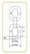 Imagen de CADENA ALTA RESISTENCIA GRADO 80 5MM  0.65T ABLE