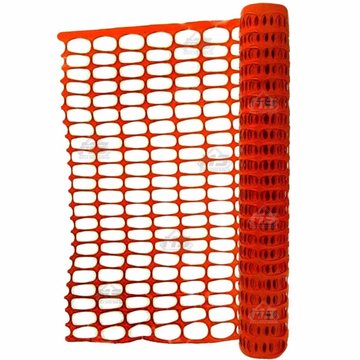 Imagen de ROLLO DE MALLA NARANJA DE SEGURIDAD PARA CONSTRUCCIÓN OBRA
