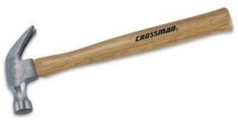 Imagen de MARTILLO DE UÑA DE CARPINTERO 300 GRS CROSSMAN