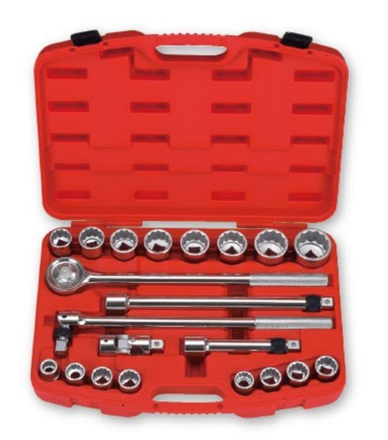 Imagen de JUEGO DE DADOS ENCASTRE 3/4" ESTRIADO 19MM - 50MM CROSSMAN
