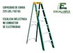Imagen de ESCALERA TIPO TIJERA FIBRA DE VIDRIO 8 ESCALONES 2.4M
