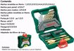 Imagen de SET 40 PIEZAS MECHAS PUNTAS PALETA TITANIO BOSCH