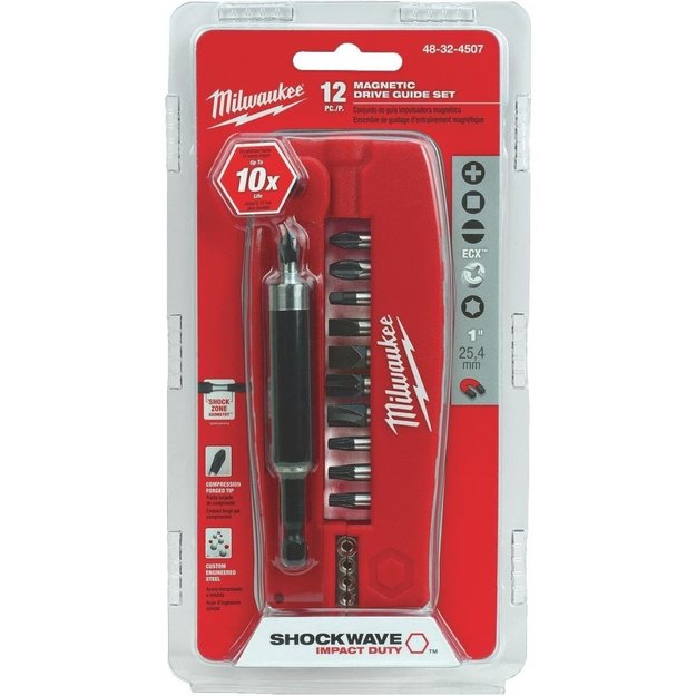 Imagen de KIT 12 PUNTAS PELA CABLE 12 4832-4507 MILWAUKEE