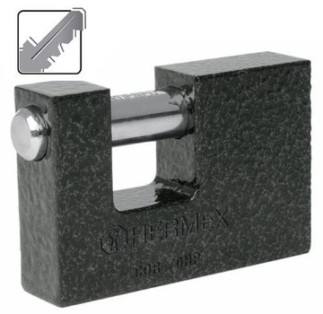 Imagen de CANDADO HIERRO ANTIPALACA 70MM BASIC COR-70HP HERMEX