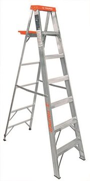 Imagen de ESCALERA ALUMINIO TIPO TIJERA 7 ESCALONES 2.13M TRUPER