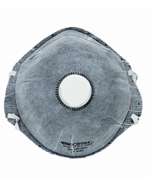 Imagen de MASCARILLA FILTRO CON CARBÓN ACTIVO Y VÁLVULA CLIMAX