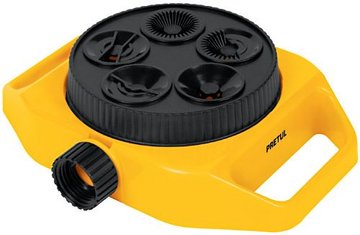 Imagen de REGADOR PLÁSTICO TIPO SAPO REDONDO 5 POSICIONES CLICK-M PRETUL ASP-8P