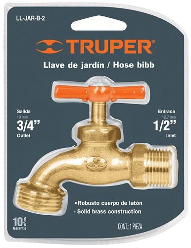 Imagen de CANILLA BRONCE FUNDIDO DE 1/2" TRUPER