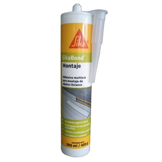 Imagen de SILICONA ADHESIVA ULTRA RÁPIDA BOND MONTAJE 300ML SIKA