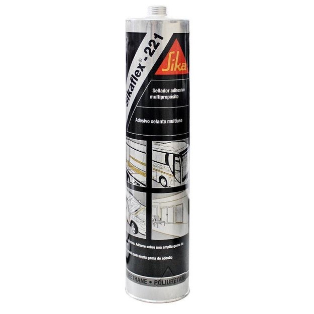 Imagen de SILICONA ADHESIVA POLIURETANO SIKAFLEX 221 BLANCO SIKA