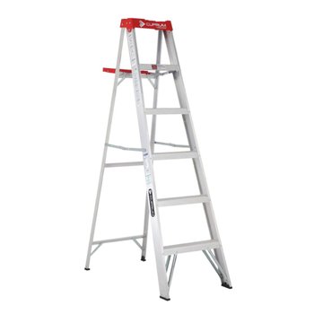 Imagen de ESCALERA TIJERA ALUMINIO 8 ESCALONES  2.44M  CUPRUM