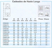 Imagen de CANDADO BRONCE ANILLO LARGO 40/70MM PAPAIZ