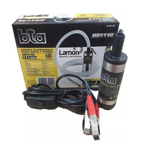 Imagen de BOMBA SUMERGIBLE PARA AGUA Y DIESEL 12V BTA