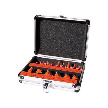 Imagen de JUEGO 15 FRESAS PARA ROUTER 1/4" DOWEN PAGIO