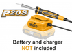 Imagen de SOLDADORA DE ESTAÑO 20 VOLT BATERÍA CSILI2001 LÍNEA P20S (CARCAZA) INGCO