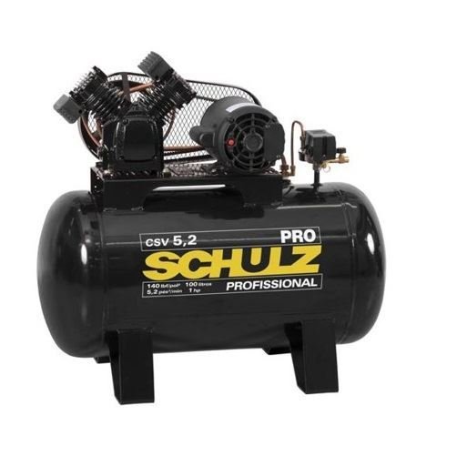 Imagen de COMPRESOR 100L 1HP MONOFÁSICO CVS 5.2 SCHULZ
