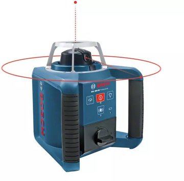 Imagen de NIVEL LÁSER ROTATIVO GRL 300HV 300 METROS + SOPORTE Y RECEPTOR BOSCH