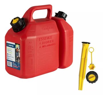 Imagen de BIDON COMBINADO 6+2LT CON PUNTEROS ROJO SCEPTER