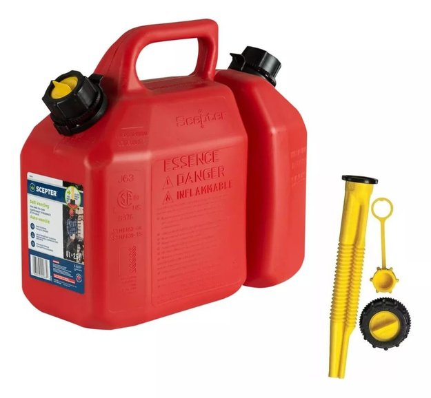 Imagen de BIDON COMBINADO 6+2LT CON PUNTEROS ROJO SCEPTER