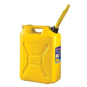 Imagen de BIDON PARA GASOIL CON PUNTERO AMARILLO 20 LITROS SCEPTER