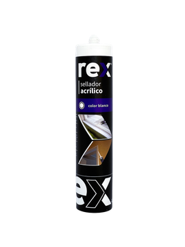 Imagen de SILICONA SELLADOR ACRÍLICA PINTABLE 300ML REX