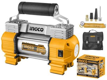 Imagen de COMPRESOR 12V 18AMP 120PSI (10BAR) INGCO