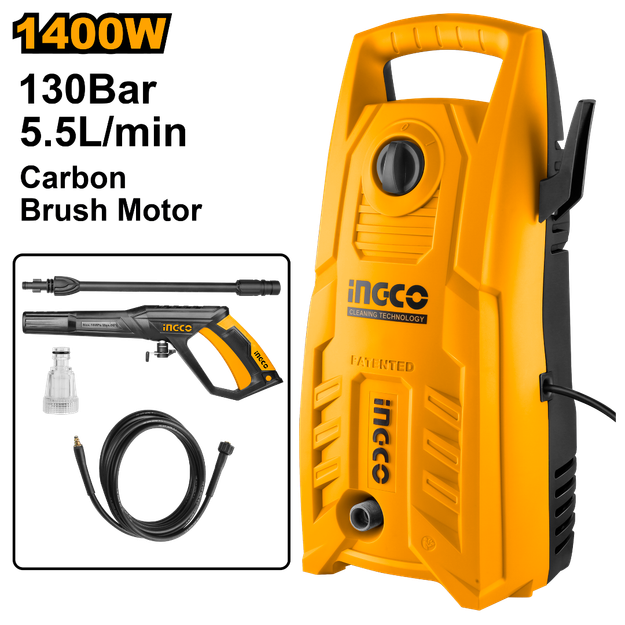 Imagen de HIDROLAVADORA 130BAR 1400W INGCO
