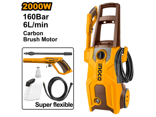Imagen de HIDROLAVADORA 2000W 160BAR INGCO