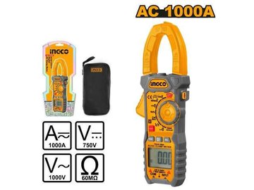 Imagen de PINZA AMPERIMÉTRICA CA 750 V / CC 1000 V INGCO
