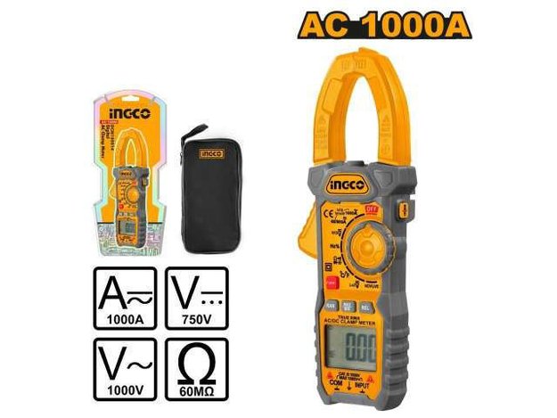 Imagen de PINZA AMPERIMÉTRICA CA 750 V / CC 1000 V INGCO