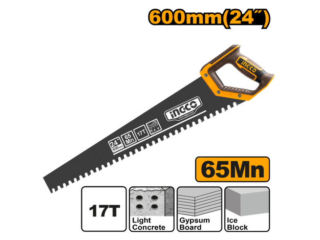 Imagen de SERRUCHO PARA HORMIGÓN CELULAR 600 MM INGCO