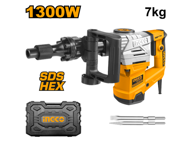 Imagen de MARTILLO DEMOLEDOR 20J 1300W 6KG INGCO