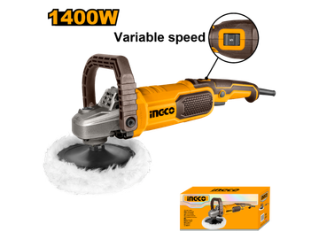Imagen de LUSTRA PULIDORA 180MM 1400W 900-3800RPM INGCO