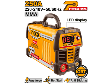 Imagen de SOLDADORA INVERTER 250AMP IGBT. INGCO