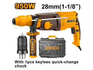 Imagen de ROTOPERCUTOR SDS-PLUS 950W 2.5J INGCO