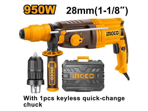 Imagen de ROTOPERCUTOR SDS-PLUS 950W 2.5J INGCO