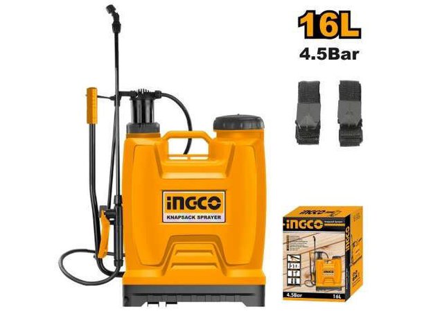 Imagen de FUMIGADOR PULVERIZADOR MOCHILA 16LT 4.5 BAR INGCO