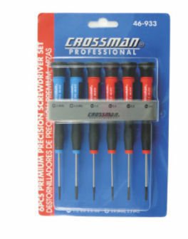 Imagen de JUEGO DESTORNILLADORES P/ELECTRÓNICA 6PCS PH+PALETA CROSSMAN