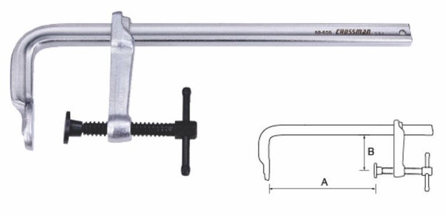 Imagen de PRENSA  F  8 " GARGANTA 120MM CROSSMAN