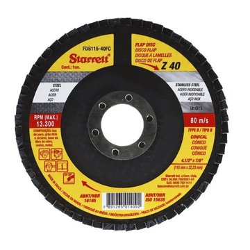 Imagen de DISCO FLAP DE ZIRCONIO STARRETT