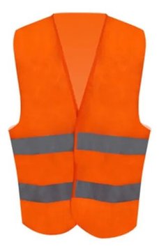 Imagen de CHALECO NARANJA CON BANDAS REFLECTIVAS INGCO
