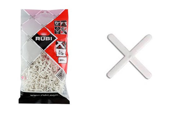Imagen de CRUCETA PLÁSTICA 2.0MM X 300 UNIDADES RUBI