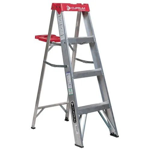 Imagen de ESCALERA TIJERA ALUMINIO 4 ESCALONES CUPRUM