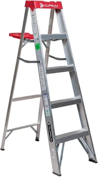 Imagen de ESCALERA TIJERA ALUMINIO 5 ESCALONES 1.5M CUPRUM