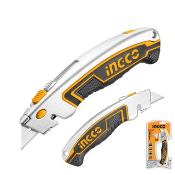 Imagen de TRINCHETA RETRÁCTIL ALUMINIO C/5 HOJAS INGCO