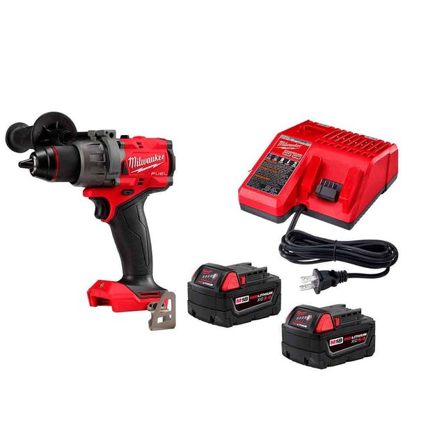 Imagen de TALADRO C/PERCUTOR 18V C/ 2 BATERÍAS MILWAUKEE