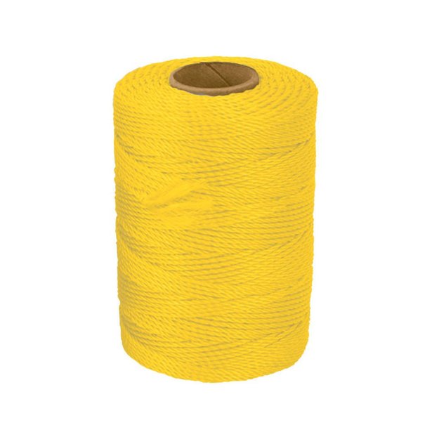 Imagen de HILO POLIPROPILENO ALBAÑIL 165M AMARILLO TRUPER