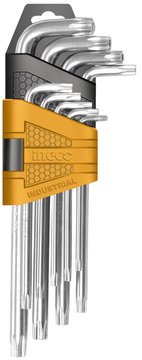 Imagen de JUEGO LLAVES TORX T10-T50 9PZ INGCO