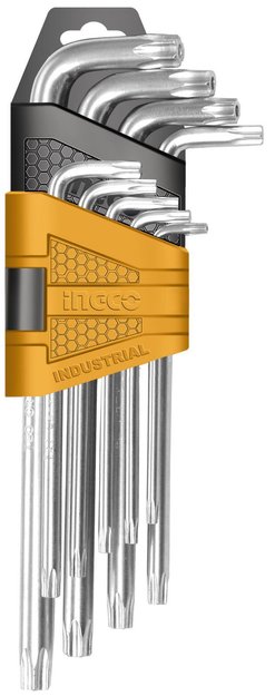 Imagen de JUEGO LLAVES TORX T10-T50 9PZ INGCO